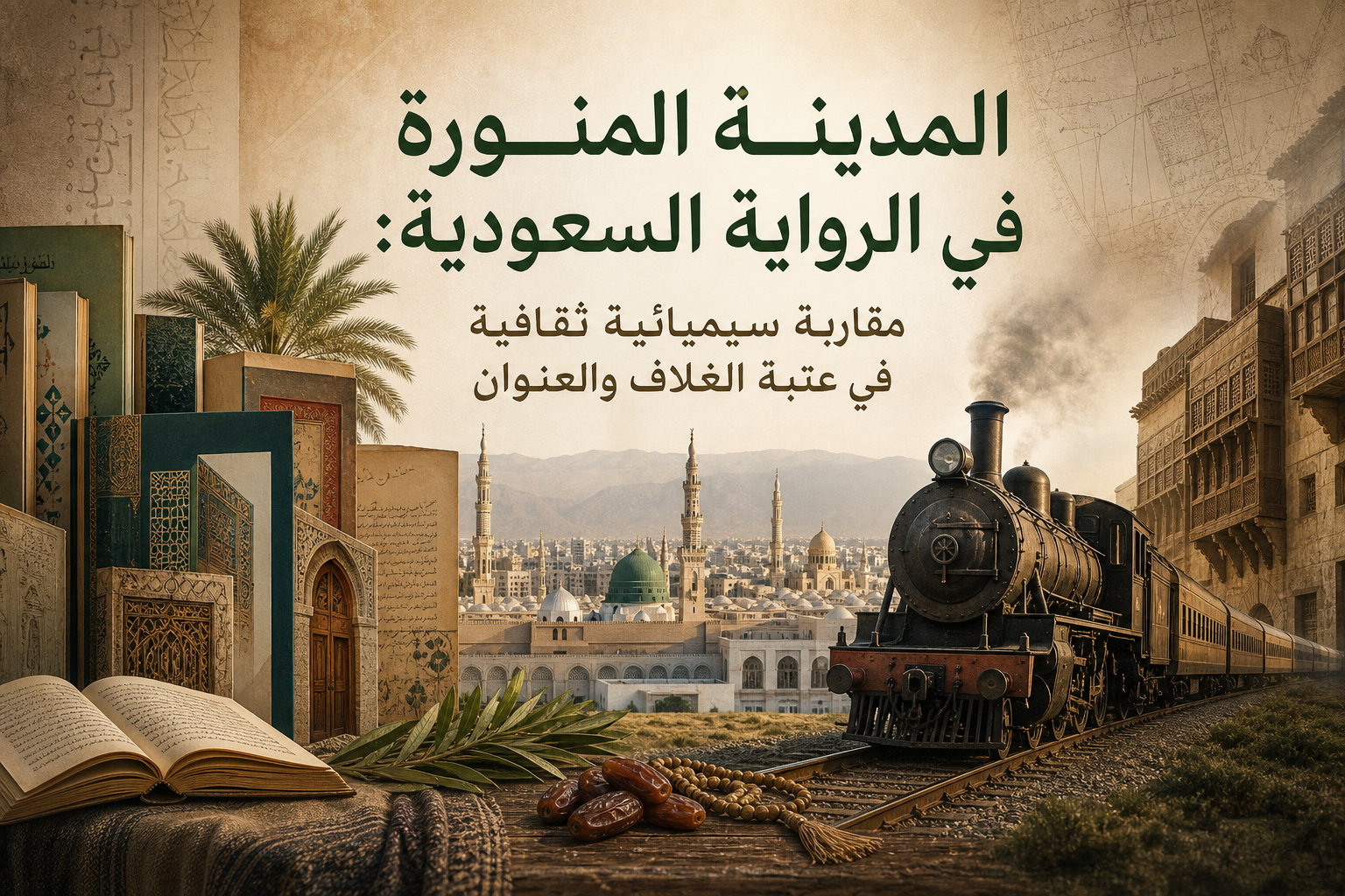 صورة عن المدينة المنورة في الرواية السعودية: مقاربة سيميائية ثقافية في عتبة الغلاف والعنوان